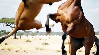 Even the King of the Jungle was brought down by a wild horse.