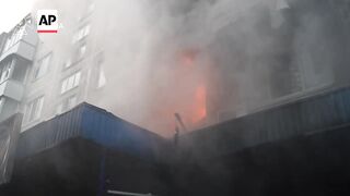 At least four people injured after Russian overnight attack in Ukraine’s capital Kyiv, emergency ser