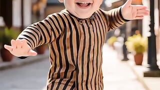 A small child dancing.