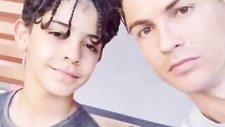 Rodriguez and Cristiano Ronaldo with family