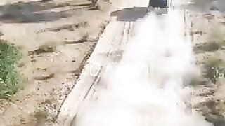 Desert safari climbing