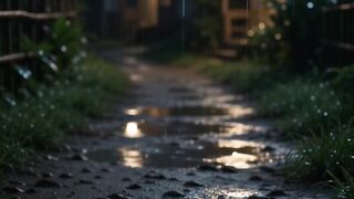 Peaceful Rainy Night on a Cozy Wooden Porch 🌧️ | Relaxing Rain Sounds ASMR