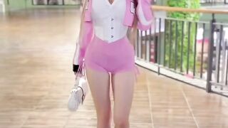 Pink Barbie Vibes: Mall Runway Walk 💖✨