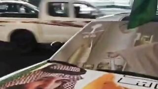 Saudi nationals day car decor