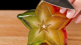 Cutting Glass Fruit ASMR Tropical 🌟