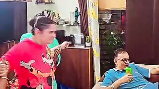 Woman acting
