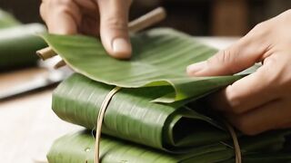 Banana Leaf Craft #1