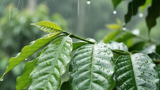 Heavy Rain in a Remote Rice Village | Relaxing Rain Sounds for Sleep