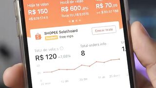 Eu tô aqui no meu painel oficial de vendas na Shopee e esse