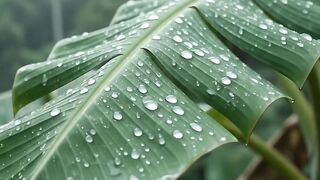 Heavy Rain in a Tropical Village at Night | Cozy Rain Sounds for Deep Sleep
