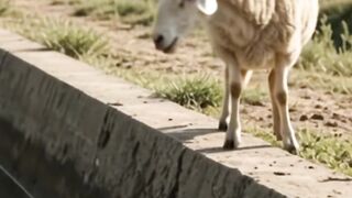 A cute animal save by a man