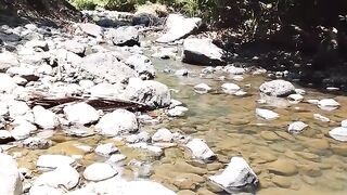 Due to the long drought, the river also dried up.