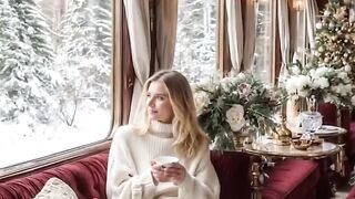 Winter wonderland on the luxury train!