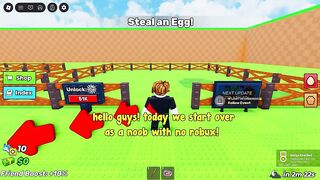 Started Over With No Robux And Stole Rarest Divine Egg In Roblox Steal An Egg!