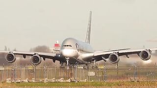 RARE* QATAR A380 TAKEOFF ✈️