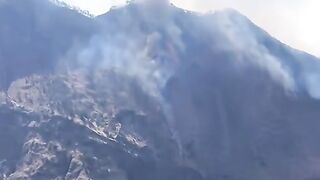 🔥 Massive Fire Erupts in the Mountains | A Dramatic Scene