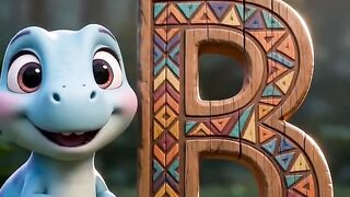 Learn Letter B with Baby Dino | B for Banana | English Alphabet for Kids