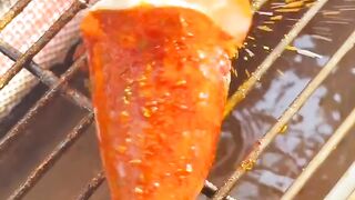 Sizzling Spicy Grilled Squid: Mouthwatering Street Food Delicacy!