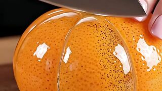 Cutting Glass Fruit ASMR Citrus 🌰