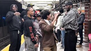 I was just trying to catch the train, but ended up becoming the center of attention at the station!