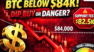 BITCOIN DROPS BELOW $84,000! What’s Next?