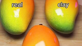 Ultimate ASMR Test: Real Mango vs Clay vs Squishy Tapping!