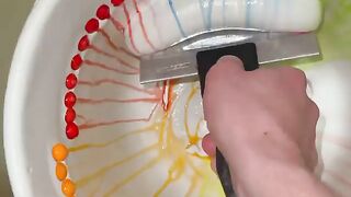Satisfying Paint Roller Scraping ASMR! Cleaning Thick Paint