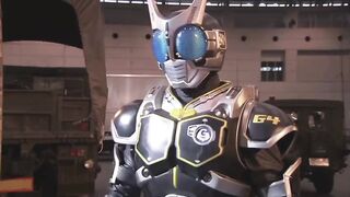 kamen rider G4 vs kamen rider G3-X fight scene