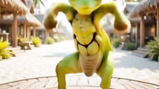 Dancing with a grasshopper friend