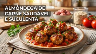 Almôndegas Saudáveis no Forno.