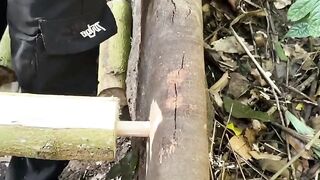 Building an Amazing Bird Nest Treehouse in the Jungle