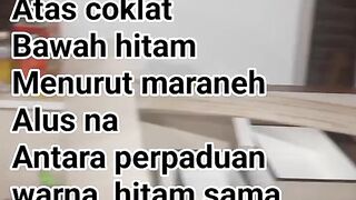 Perpaduan antara warna coklat dan hitam