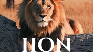 The ruler of the forest—the male lion, King of the Jungle.
