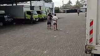 Chased by dog