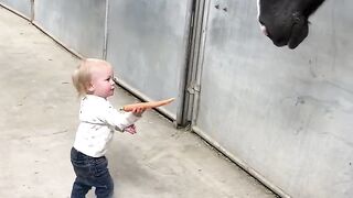 Baby smiling video