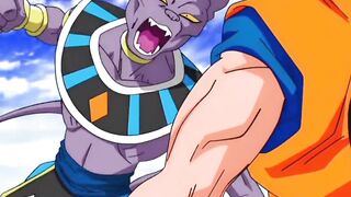 Goku mostra seu poder se Deus super Saiyajin