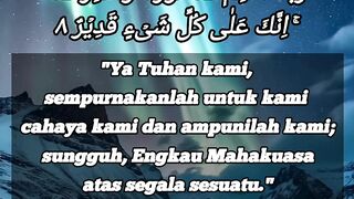 BACA AYAT INI SEGALA KEBAIKAN AKAN DATANG  KEPADA MU, DAN DIJAUHKAN DARI  KEBURUKAN.  QS AT TAHRIM:8