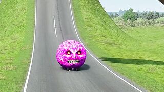 Big & Small Moon Monster Cars vs lava - BeamNG.Drive #gaming #gamer #game #reels #gta 3