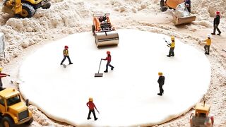 Mini Workers Build a Giant Pizza & Cheese Factory 🍕🧀😱 | AI Video