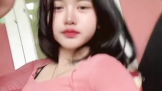 Stylish Girl in Pink Top Showing Her Cute Dance Moves