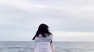 Peaceful Beach Moment by the Ocean