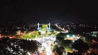 Beautiful Mosque at Night | Stunning Aerial View