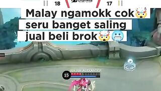 Reaction of an Indonesian streamer seeing a Malaysian player lose his temper while playing against Indonesia.