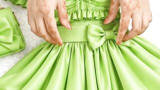 Elegant Green Princess Gown — Beautiful Design 💚✨