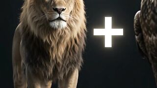 Lion + Eagle Merge Into One Massive Hybrid Beast