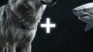 Wolf + Great White Shark Merge Into a Terrifying Hybrid