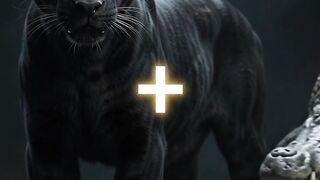 Black Panther + Crocodile Merge Into a Terrifying Hybrid