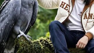 A Peaceful Moment with a Curious Bird 🐦🌿