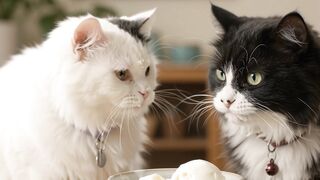 Cats + Ice Cream = Total Chaos