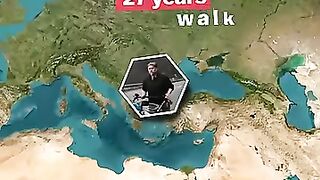 27 Years to Walk Around the World 😱 The Longest Distance in History🚶‍♂️